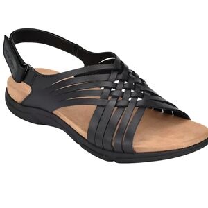 Easy Spirit Black Strappy Sandals